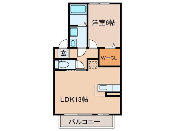 ウィルモア藤光Ａ棟の物件間取画像